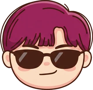 Glasses mascot